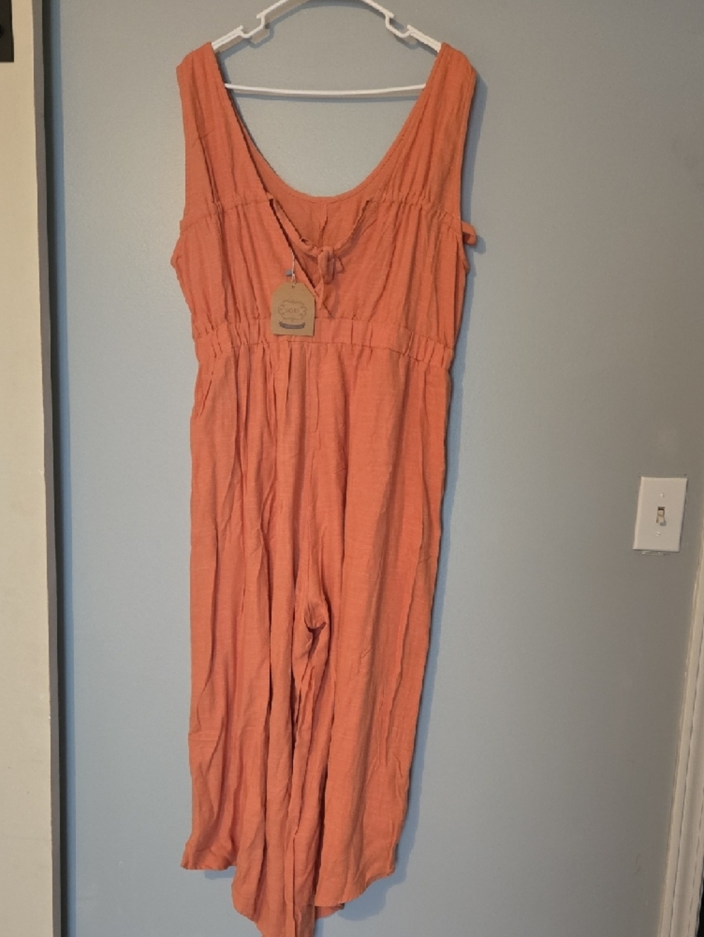 Kori Peach Sleeveless Jumpsuit - Picture 5 of 7